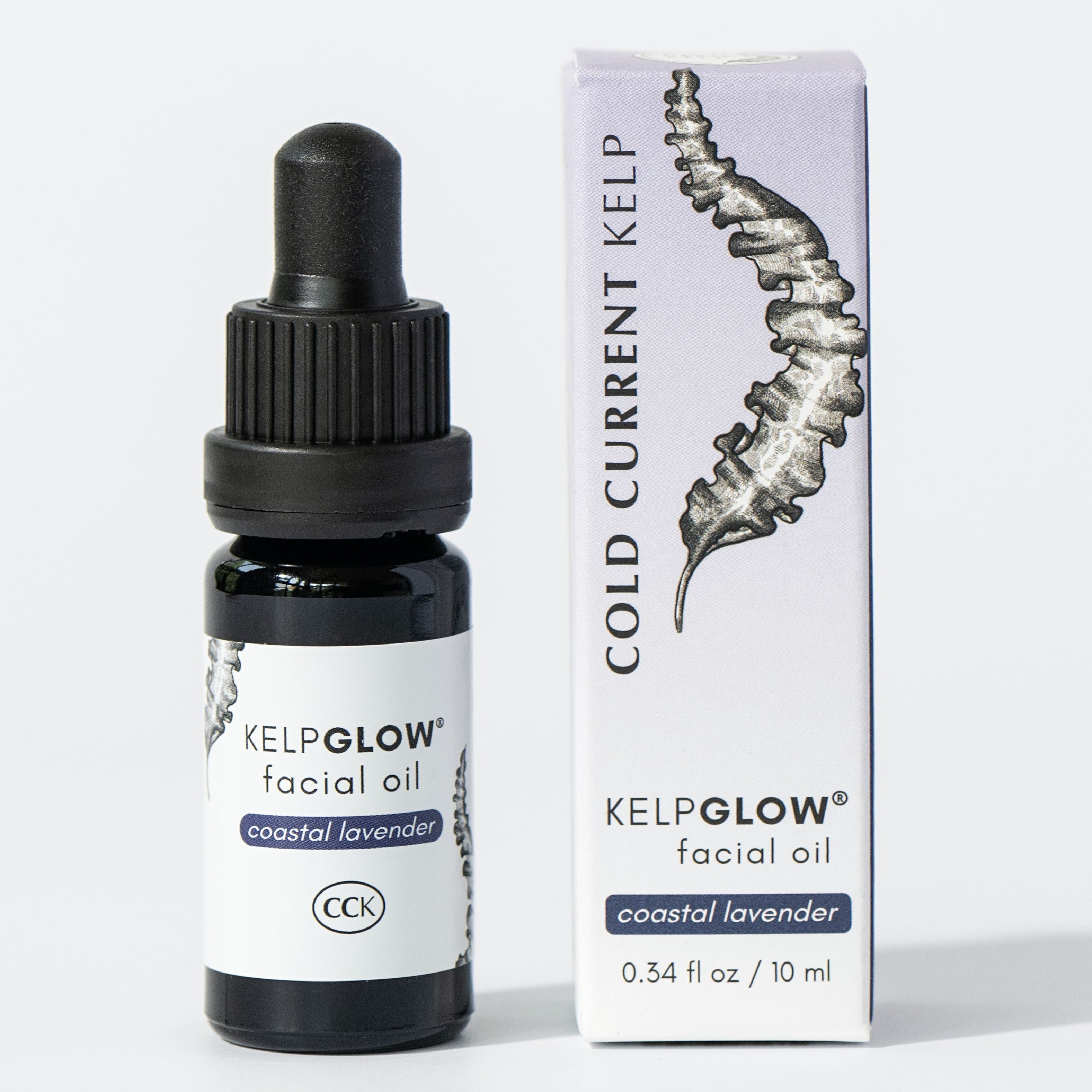 KelpGlow Maine Kelp Facial Oil Mini (Coastal Lavender) – Cold